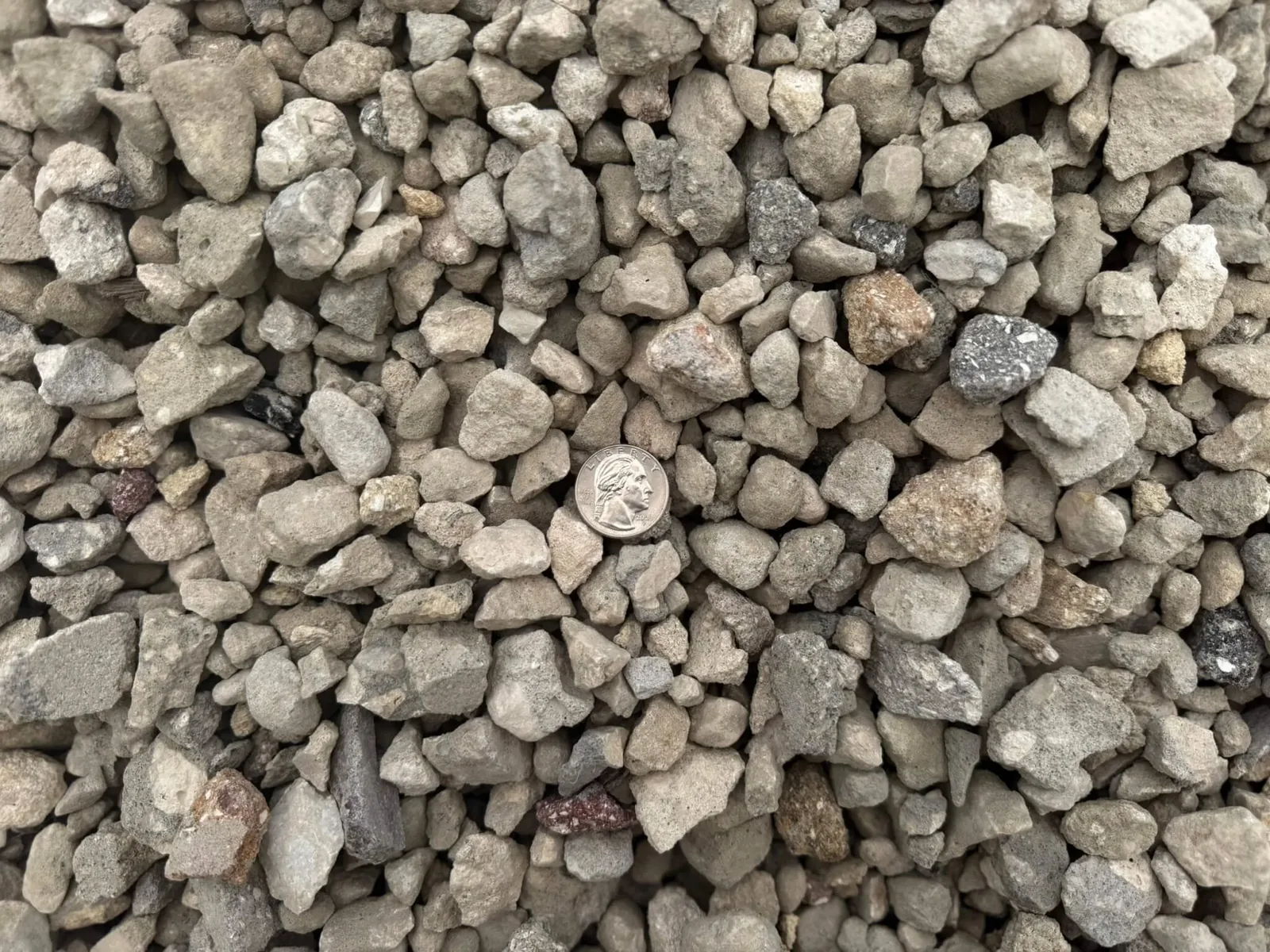 Medium-sized #57 crushed stone aggregate from PAW Materials