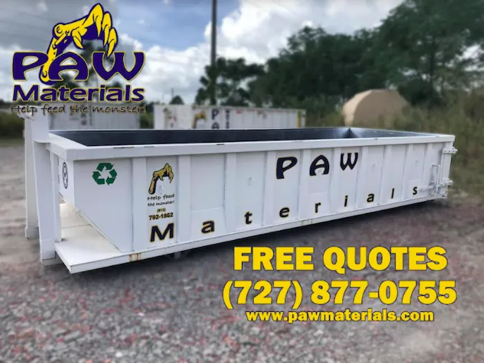 30 Yard Container roll-off dumpster from PAW Materials
